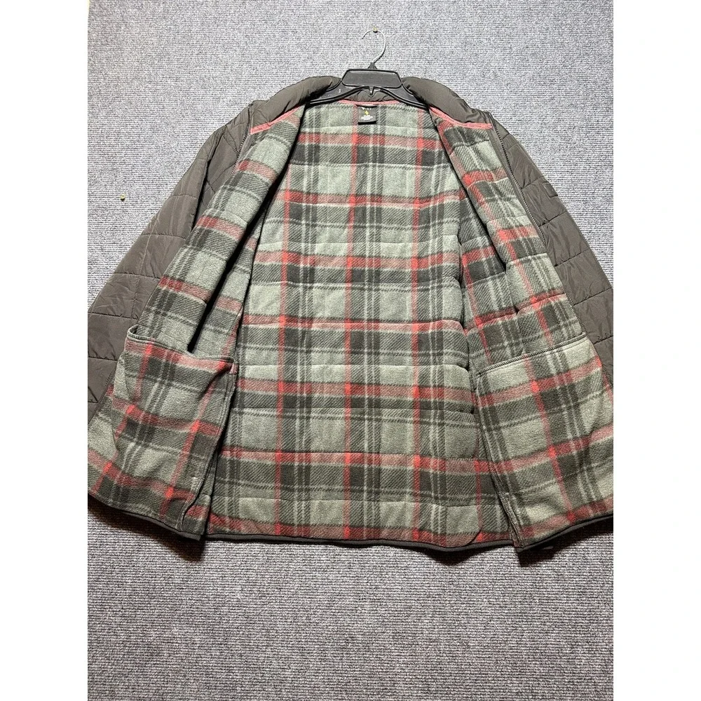 Voyager Puffer Jacket Mens XXL Black Plaid Lined Quilted Full Zip A0252014AF